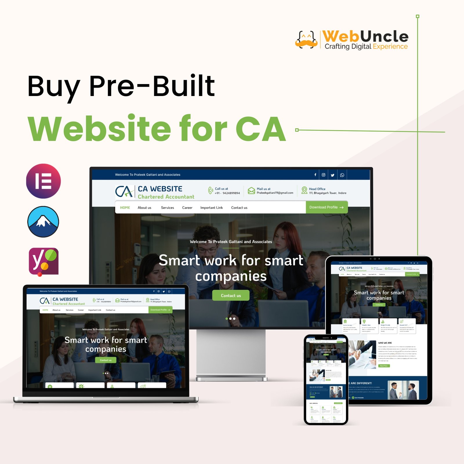 Buy Pre-Built Website for CA
