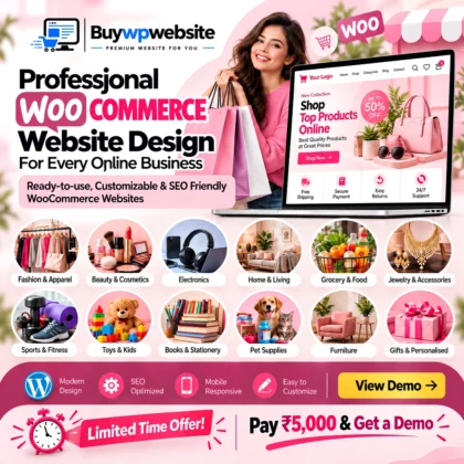 Professional WooCommerce Store, Custom-Designed & Launched in 5 Days
